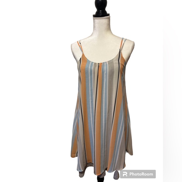 Anthropologie Dolan Left Coast Collection Two layered Strap Shift Dress XS - Picture 5 of 13